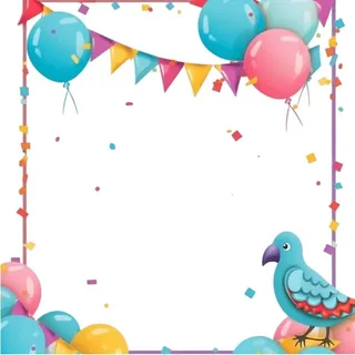 彩旗气球装饰彩色免抠