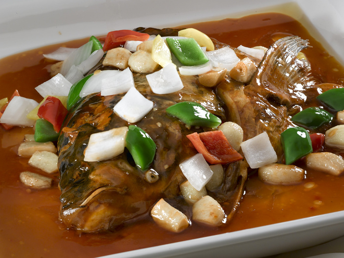 川菜湘菜高清菜谱 红烧沙湖大鱼头