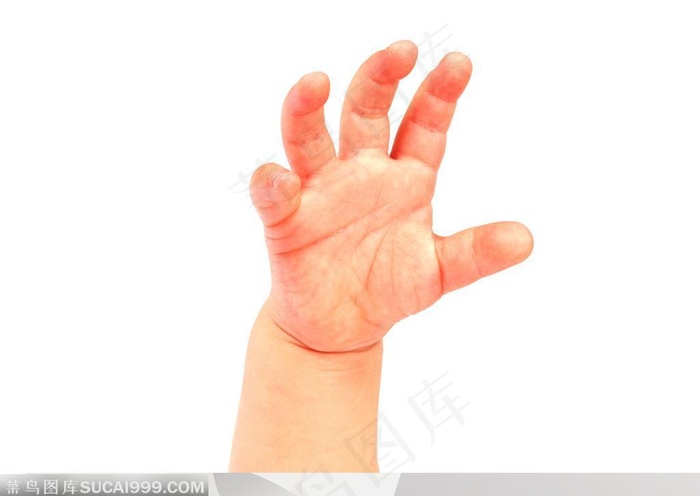 手势-婴儿小手 张开