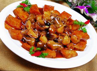 川菜湘菜高清菜谱 一品豆腐烧草菇