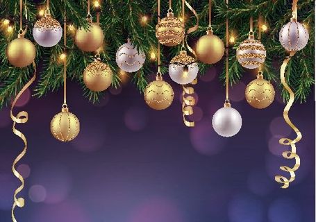 圣诞节圣诞树圣诞老人闪亮装饰电商促销折扣海报