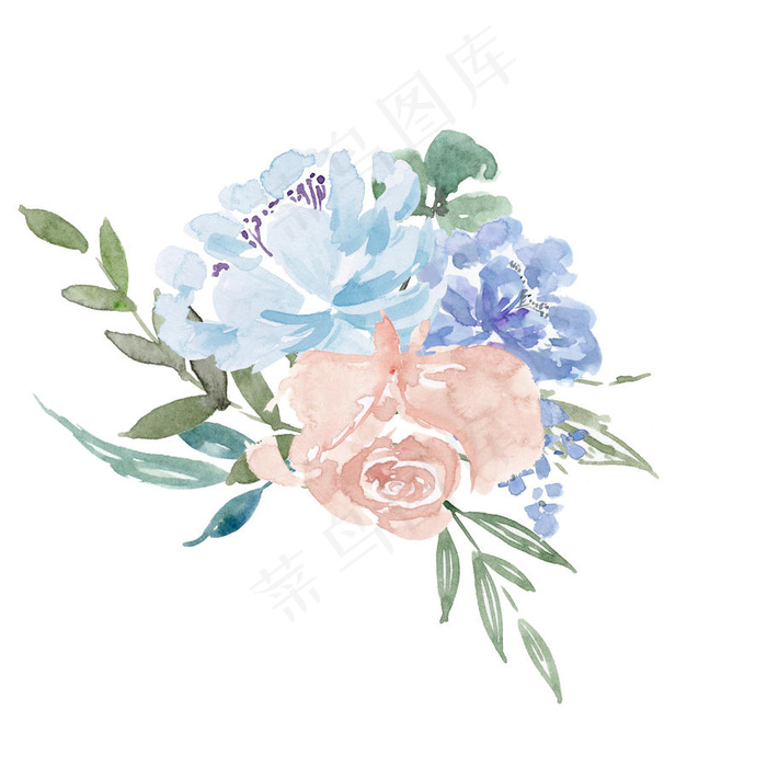 好看的水彩花朵