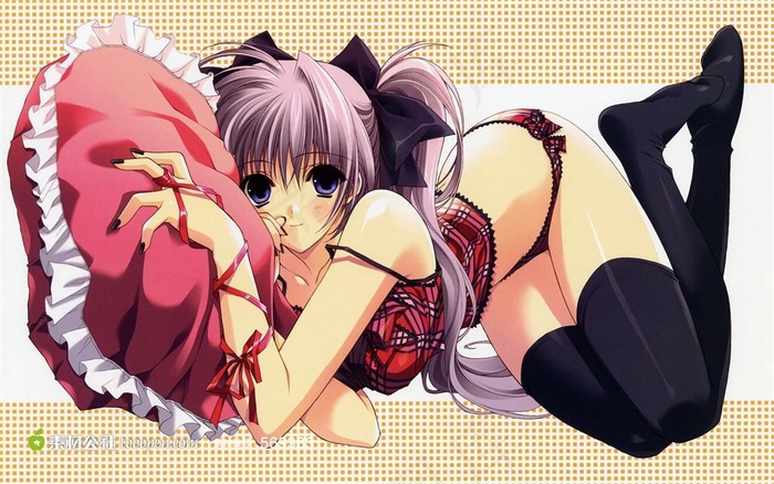 爬着的性感动漫美少女