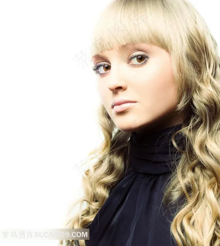 金发美女图片素材