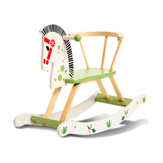 木马玩具剪贴画儿童节幼儿园卡通插画