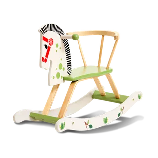 木马玩具剪贴画儿童节幼儿园卡通插画