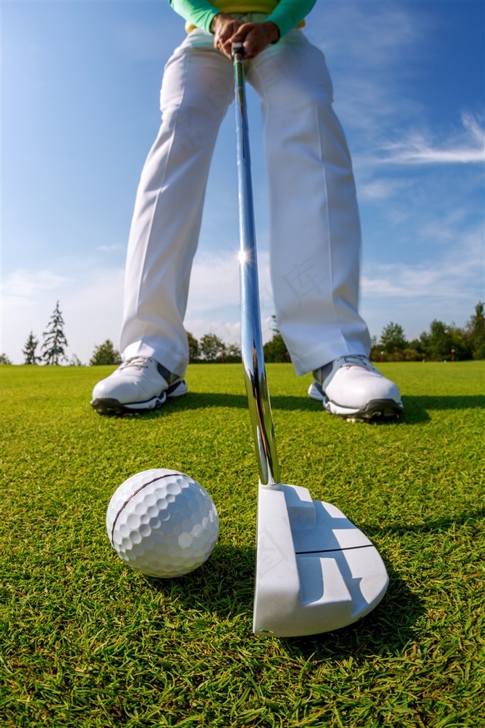 高尔夫女子摄影高清图片