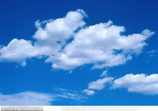 飘着云的蓝天