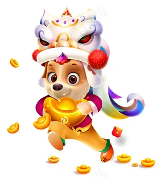 金狗贺春设计图片