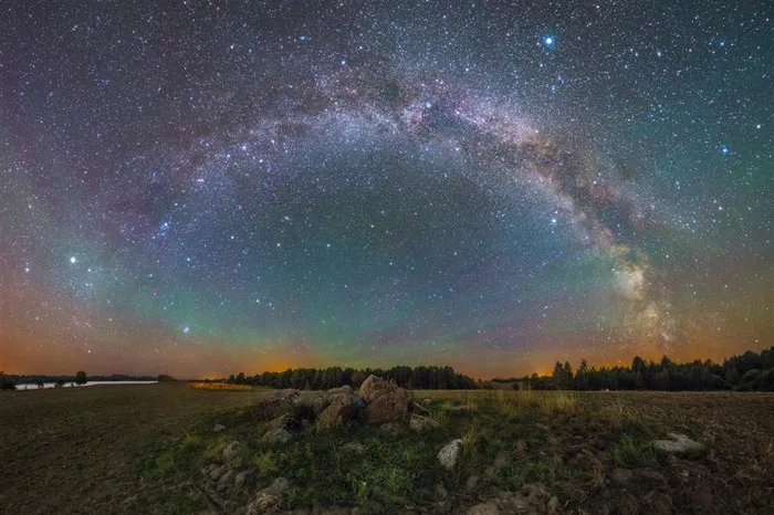 唯美的夜空星空景色高清图片素材