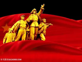 建党节革命者雕像