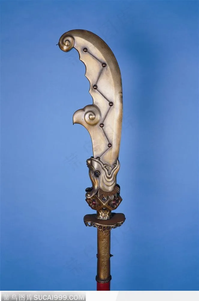 镀金的大刀高清图片