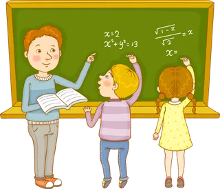 老师上课卡通少儿兴趣班素材