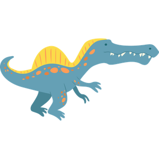 卡通恐龙生日宝宝宴派对素材恐龙派对免扣素材