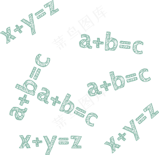 免扣素材元素数学