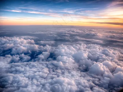 高空云层图片 高空云层图片