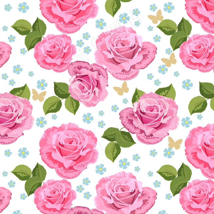 清新玫瑰花背景图片