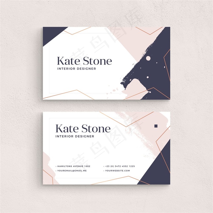 欧式名片卡片涂鸦底纹唯美底纹欧式名片底纹