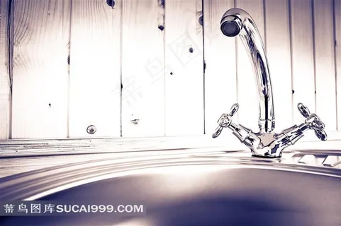 冷热水双控水龙头