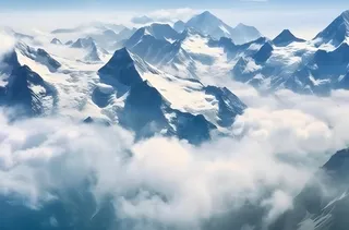 雪山风景摄影背景