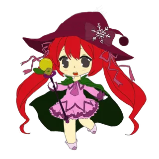 卡通万圣节手绘人物可爱小女孩