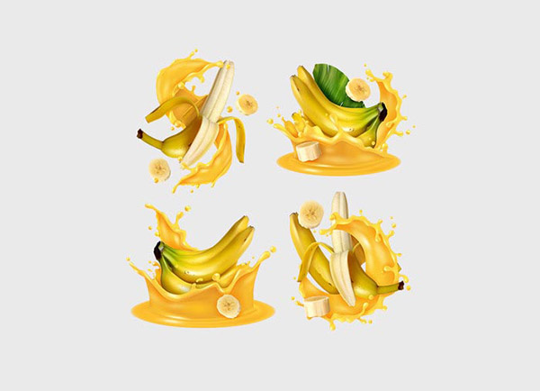 水果免扣元素香蕉