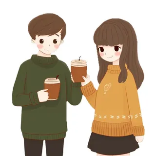 520情侣人物一起喝饮料免抠