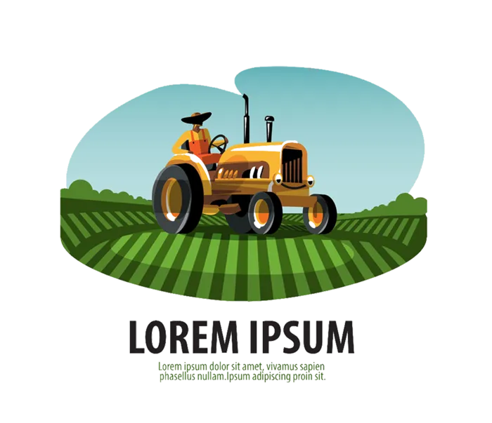 拖拉机耕种现代农业