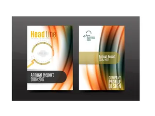 抽象矢量彩色时尚年度宣传册设计