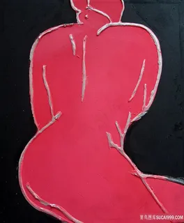 裸背女士艺术挂画