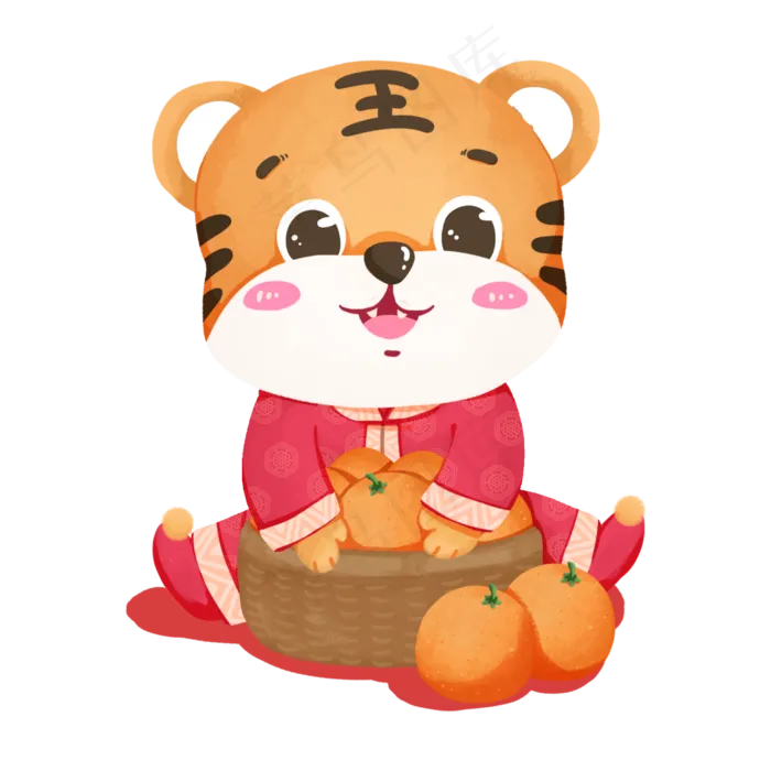 虎年元素矢量图