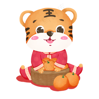 虎年元素矢量图