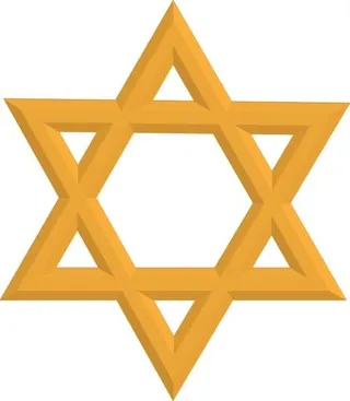 红大卫 PNG 犹太明星 PNG免抠