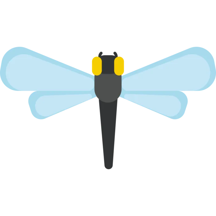 蜻蜓简笔画元素