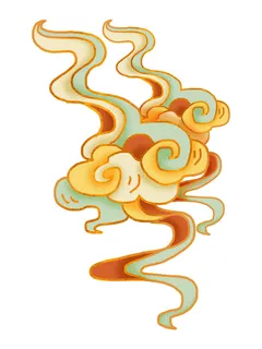 中国风中式国潮敦煌云纹祥云插画图案云朵云彩元素PSDAI设计素材