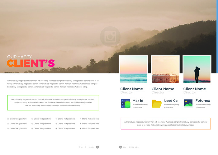 画册版式设计PSD模板