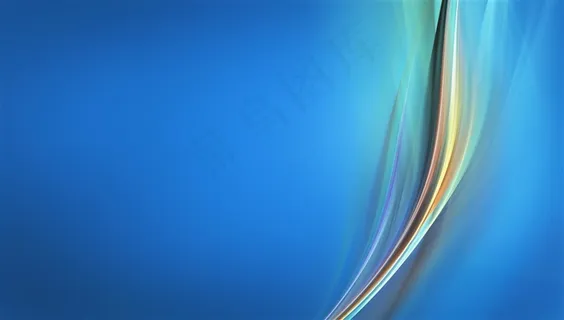 蓝色背景上的多彩线条波纹高清图片 蓝色背景上的多彩线条波纹高清图片