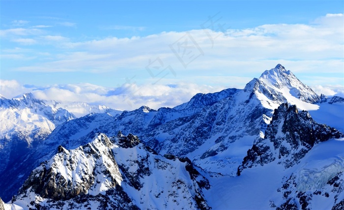 瑞士阿尔卑斯山风景大图