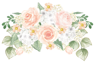 唯美森系手绘水彩花朵 免抠