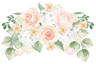 唯美森系手绘水彩花朵 免抠