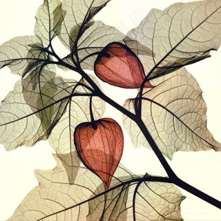 高清透明树叶树枝插画