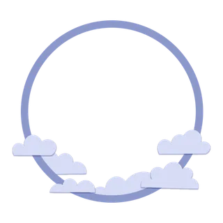 中国风中式传统祥云图案国潮古风边框云纹装饰元素PNG免抠素材图