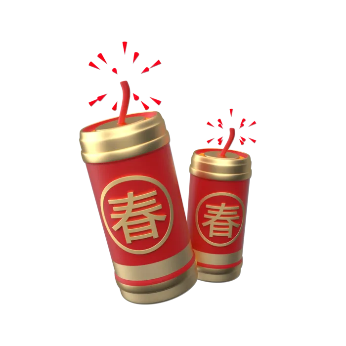 鞭炮免抠素材