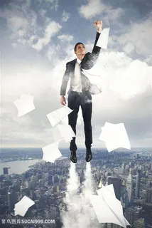 超人商务人士高清图片