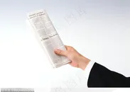手的表情-递报纸