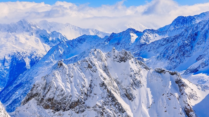 高清雪山雪景