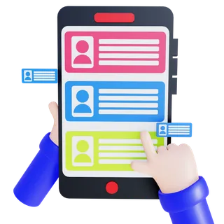 招聘手势3D立体模型免扣元素 