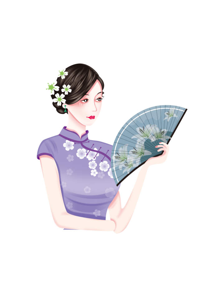 传统旗袍美女 (176)