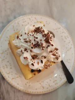 家庭自制奶油蛋糕餐后小甜点菜品菜谱实拍图片