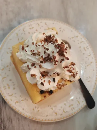 家庭自制奶油蛋糕餐后小甜点菜品菜谱实拍图片